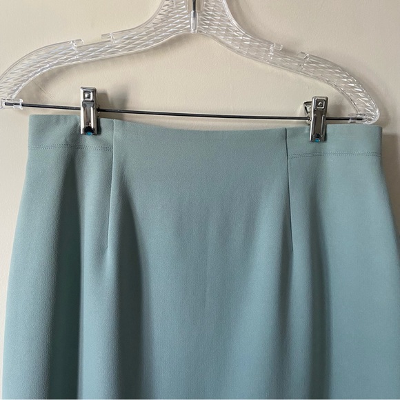 Mint Green Lined A Line Skirt 12P - Picture 3 of 8